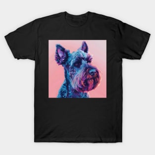 Kerry Blue Terrier in 80's T-Shirt